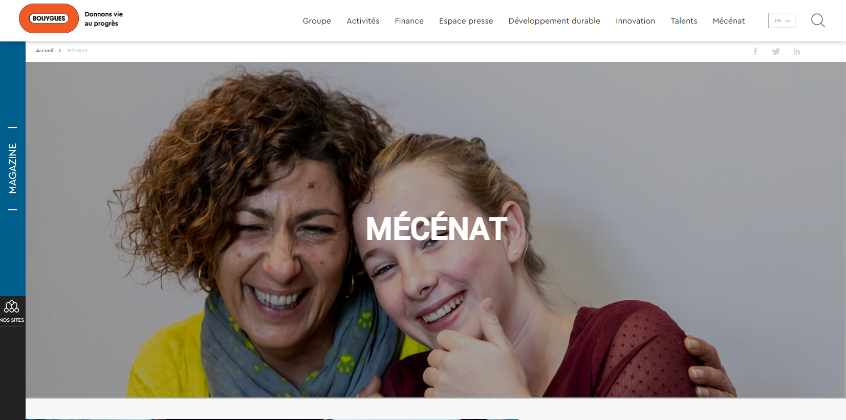 site bouygues Site Céline Mareschal